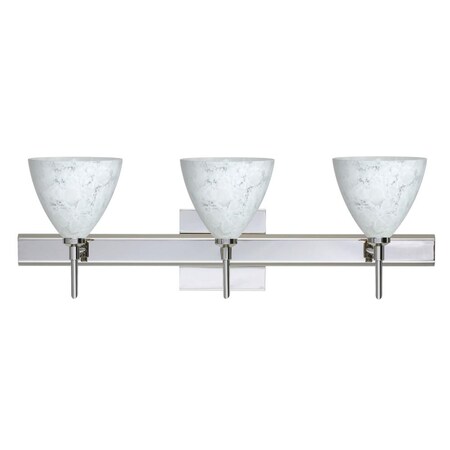 Besa Lighting Besa Wall With SQ Canopy Mia Chrome Carrera 3x40W G9 3SW-177919-CR-SQ